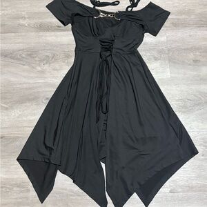 Elegant Black Off-Shoulder Dress